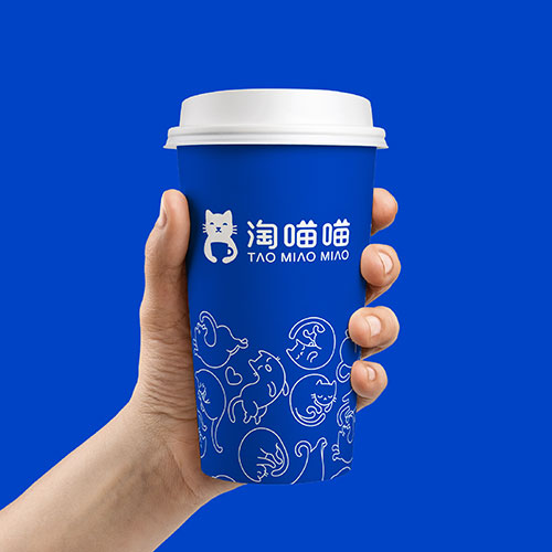 上海餐飲品牌LOGO設(shè)計-上海淘喵喵貓咖品牌設(shè)計